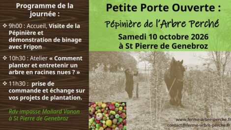 Affiche de la petite porte ouverte du 10 octobre 2026
